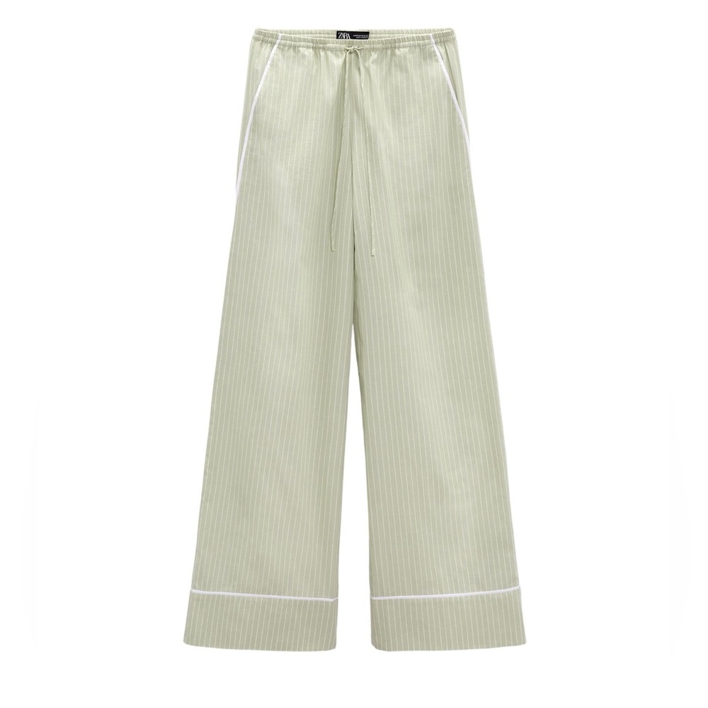 Zara full length striped pants